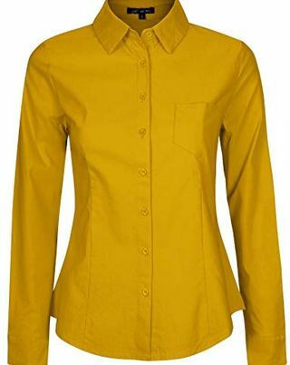 Chemise boutonnée jaune