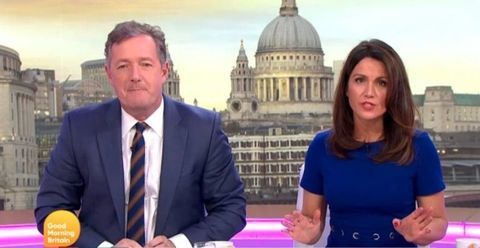 Susanna Reid et Piers Morgan à l'émission Good Morning Britain