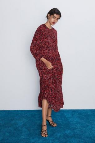 Vous pouvez maintenant acheter cette robe Zara à imprimé léopard rouge
