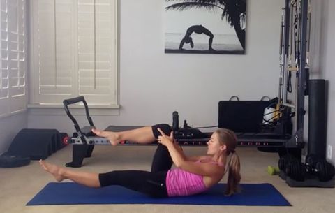 Jessica Valant vidéo d'entraînement Pilates